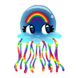 Rainbowstripe Jellyfish